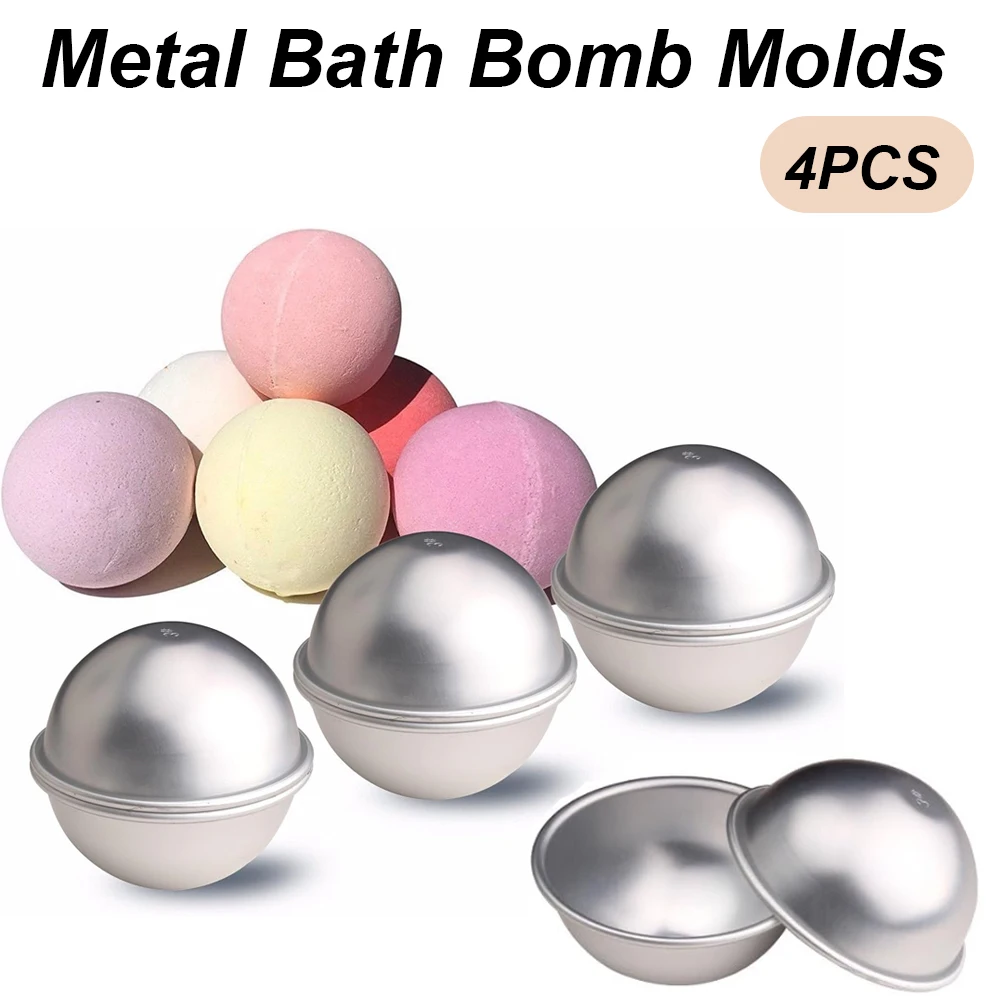 Soap Making Tray - 4PCS/Set Semicircle Sphere Bath Ball Molds