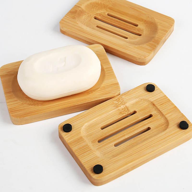 1 Pc Bamboo Wooden Soap Dish,  - Soap Making Tray 评论和价格
