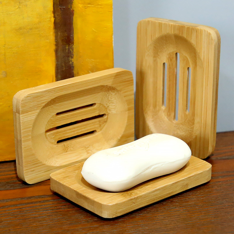 1 Pc Bamboo Wooden Soap Dish,  - Soap Making Tray 评论和价格