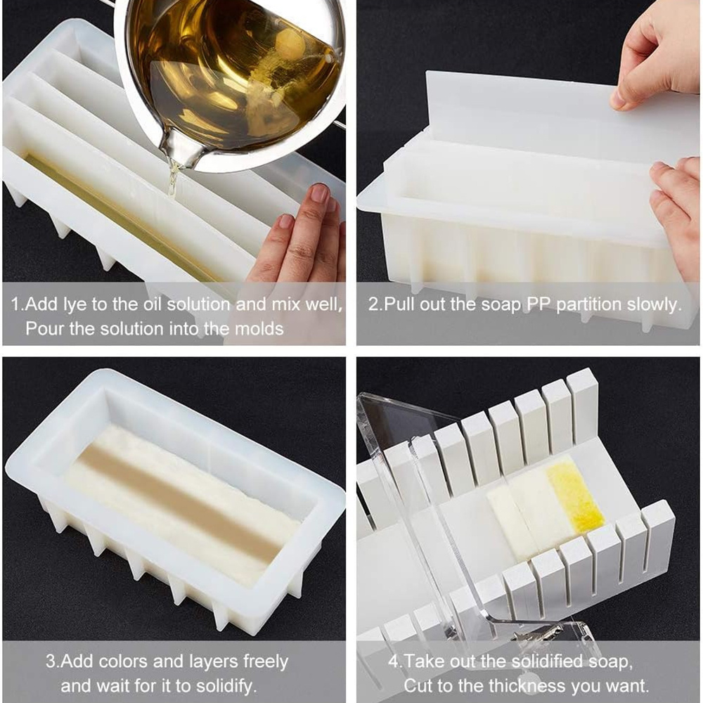 42oz Silicone Soap Mold with 5 - Soap Making Tray 评论和价格