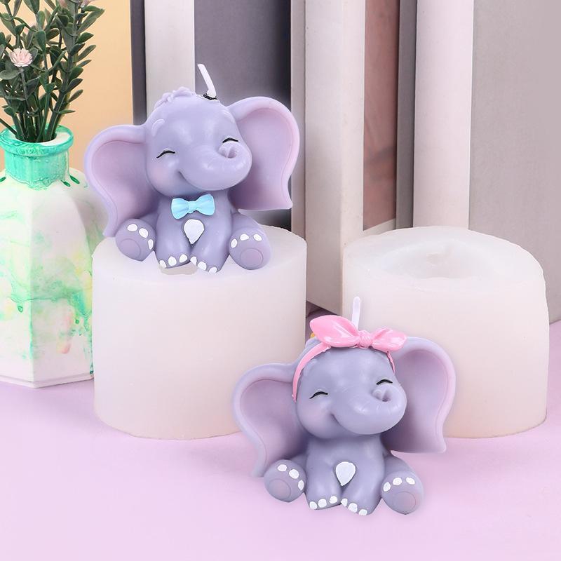 Cute 3D Elephant Silicone Cand - Soap Making Supplies 评论和价格