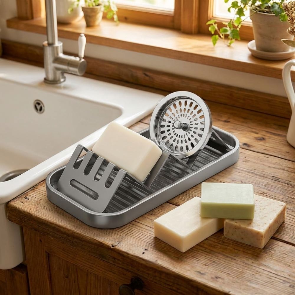 Waterproof W-Shaped Soap Rack  - Soap Making Tray 评论和价格