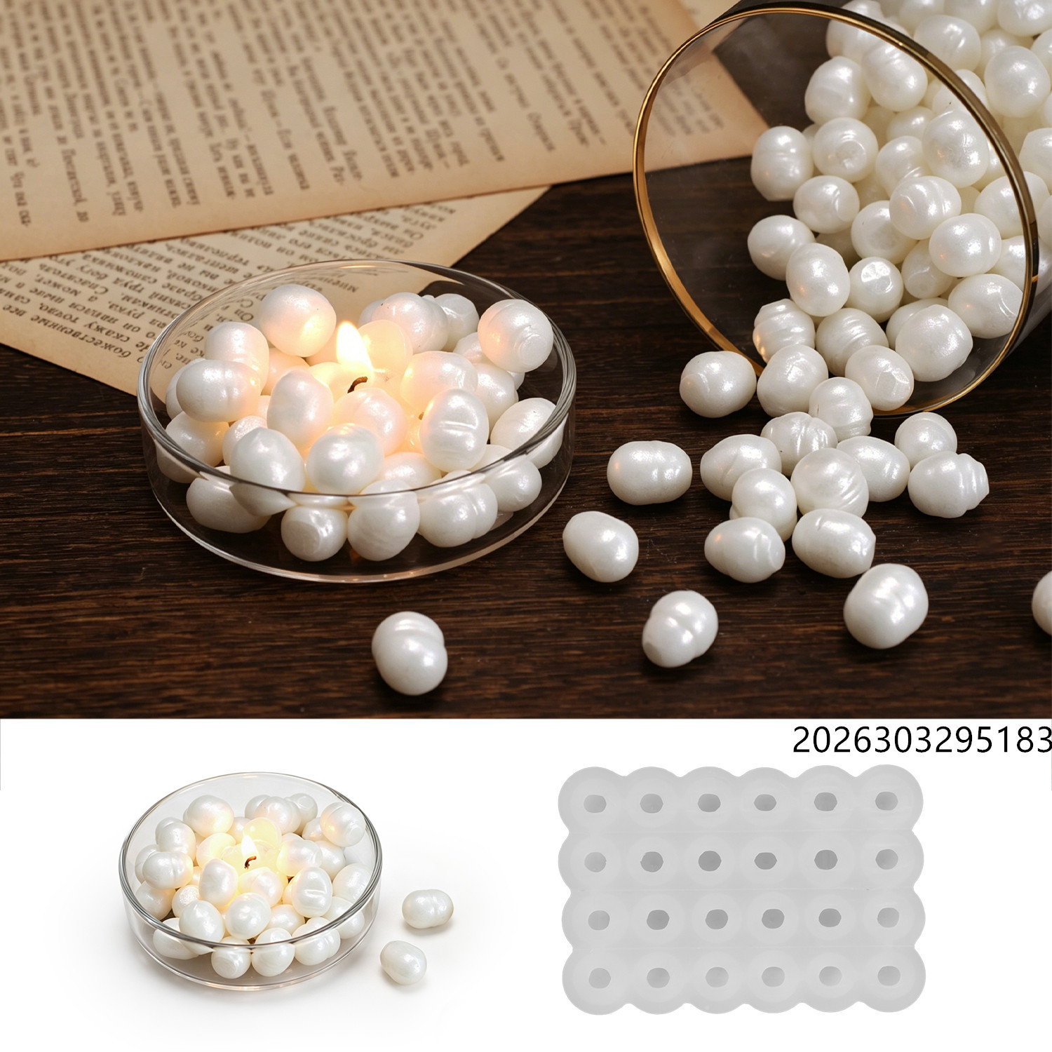 Healing Ocean Pearl Mirror Wax - Soap Making Dish 评论和价格