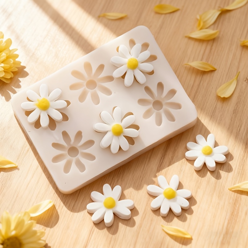 1pc 3D Daisy Sunflower Silicon - Soap Making Supplies 评论和价格