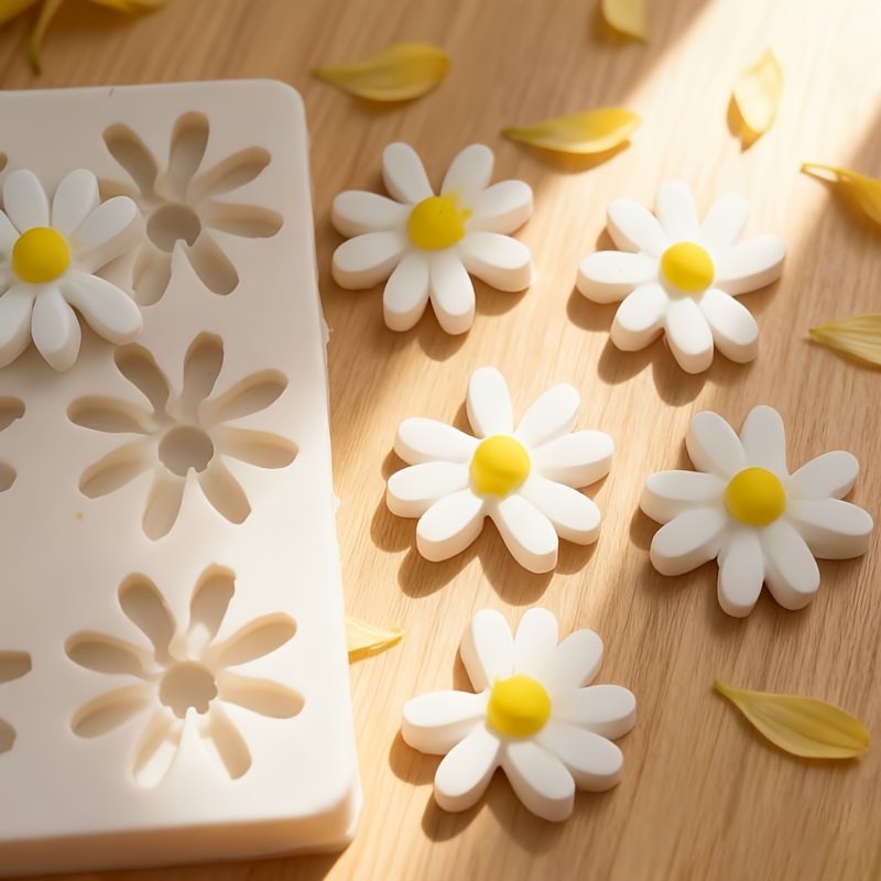1pc 3D Daisy Sunflower Silicon - Soap Making Supplies 评论和价格