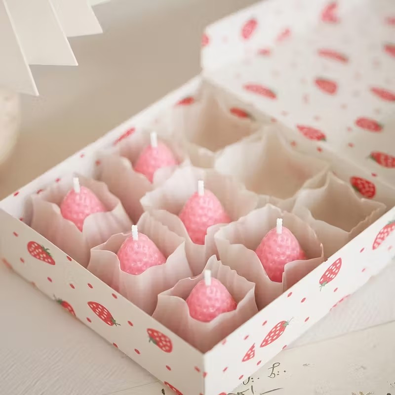 Strawberry Silicone Candle Mol - Soap Making Supplies 评论和价格