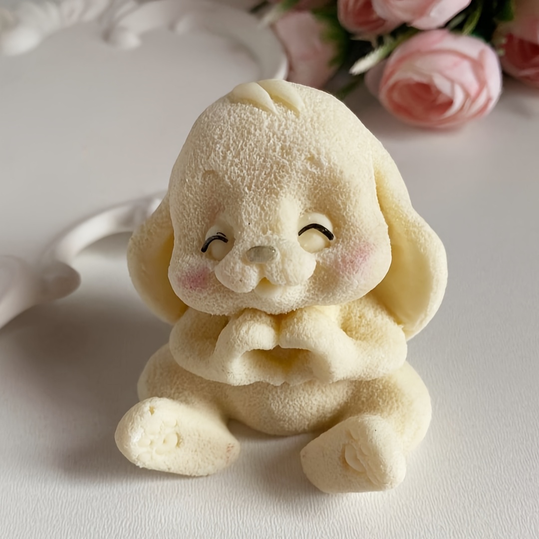 1pc Adorable Rabbit Resin Sili - Soap Making Dish 评论和价格