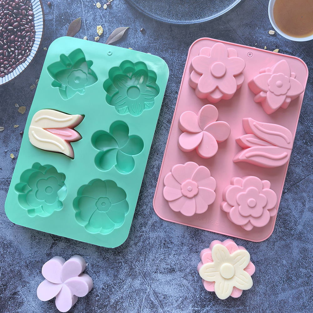 kinds Flower Silicone Molds Di - Soap Making Tray 评论和价格