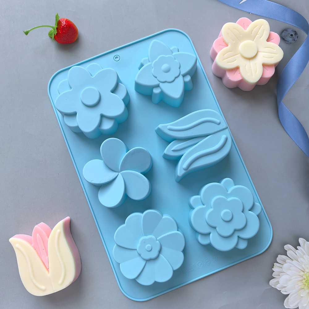 kinds Flower Silicone Molds Di - Soap Making Tray 评论和价格