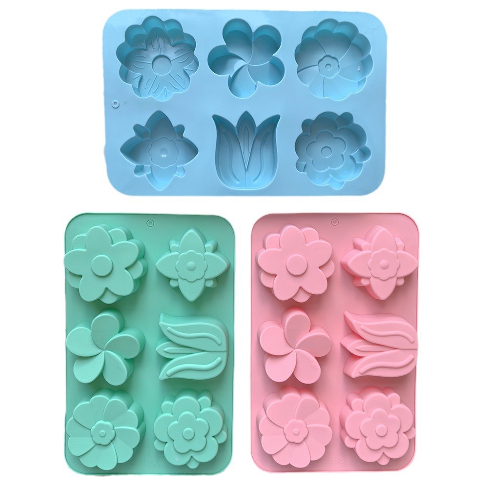 kinds Flower Silicone Molds Di - Soap Making Tray 评论和价格