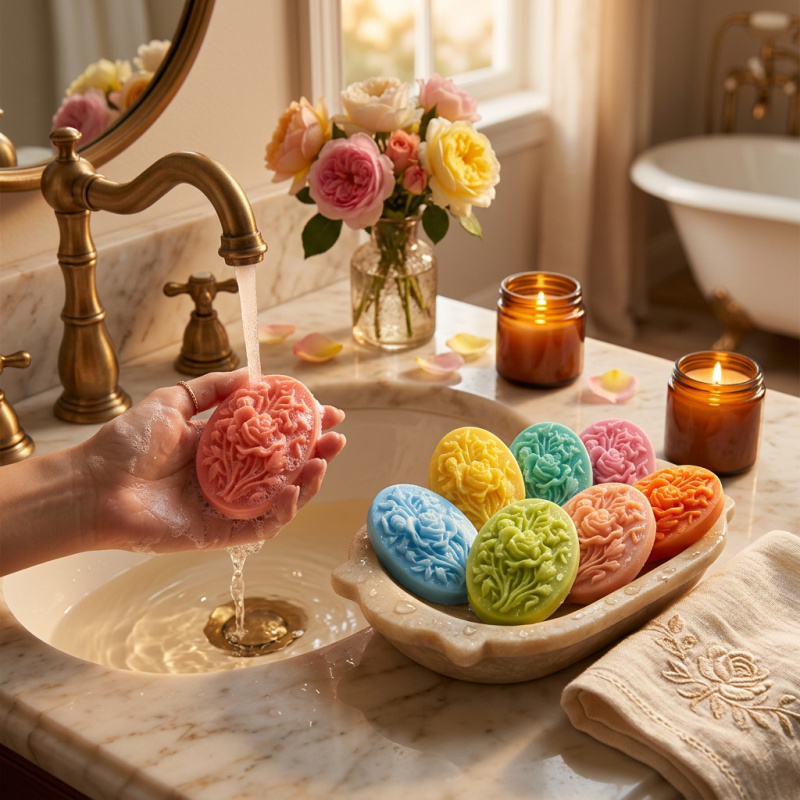 4 Silicone mold with flower sh - Soap Making Supplies 评论和价格
