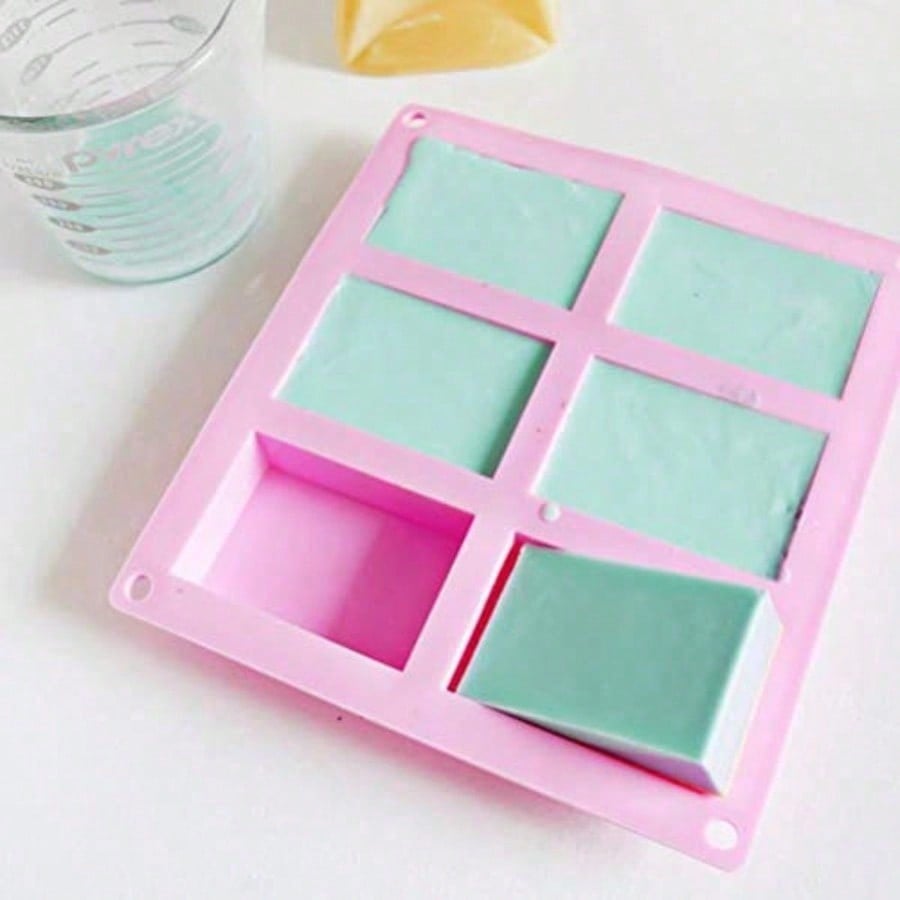1-2 Pack 6‑Cavity DIY Silicone - Soap Making Supplies 评论和价格