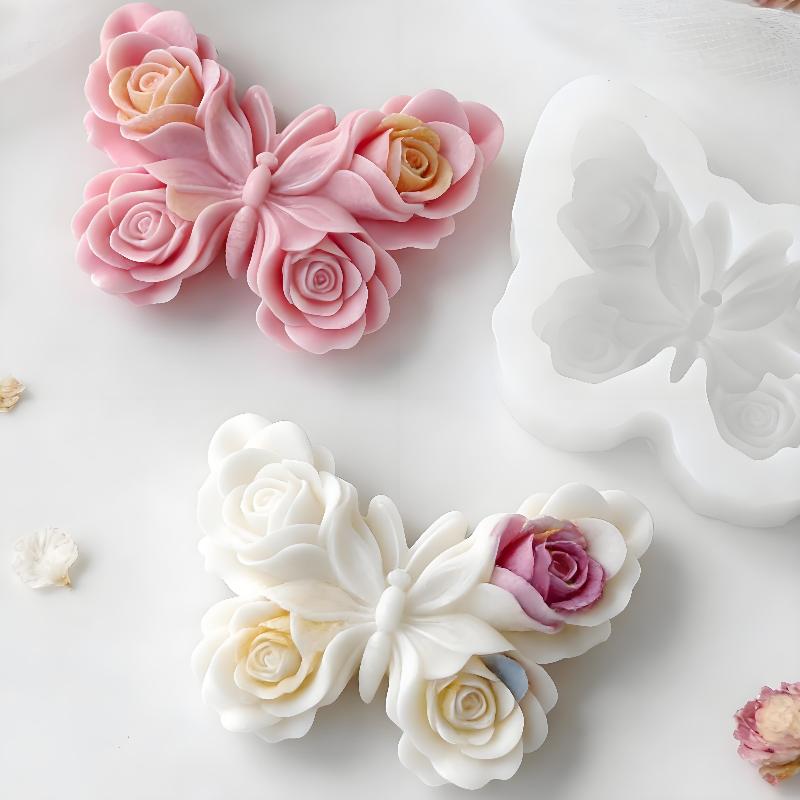 DIY Rose Butterfly Form Silico - Soap Making Supplies 评论和价格